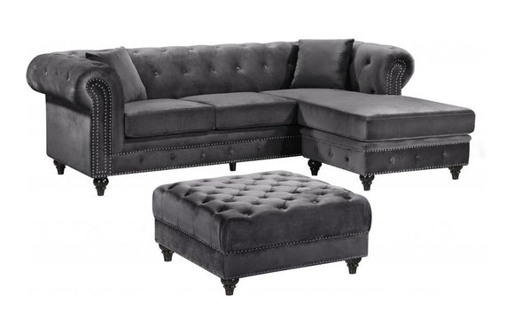 Birdie Grey Sectional Sofa