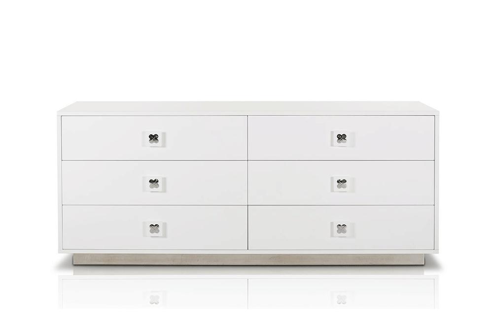Modern White Gloss Dresser Modern White Gloss Dresser