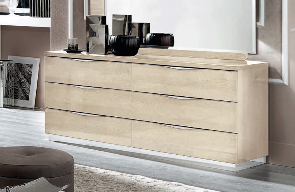 Platinum LEGNO Double Dresser IVORY – Casa Eleganza Furniture & Mattress