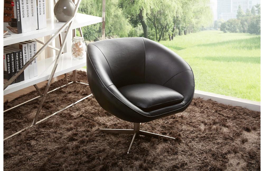 Black Swivel Egg Chair Leda Swivel Chair Black Casa Eleganza