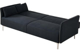 Davenport Modern Fabric Sofa Bed Dark Gray
