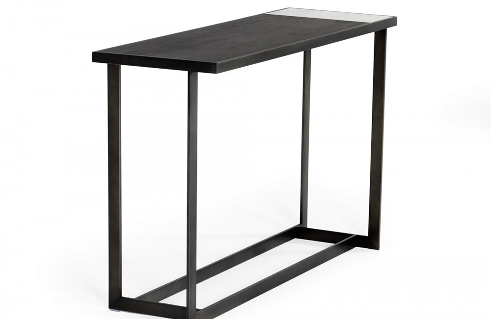 Modrest Fargo Modern Ceramic & Grey Walnut Console Table -Buy ($960) in ...