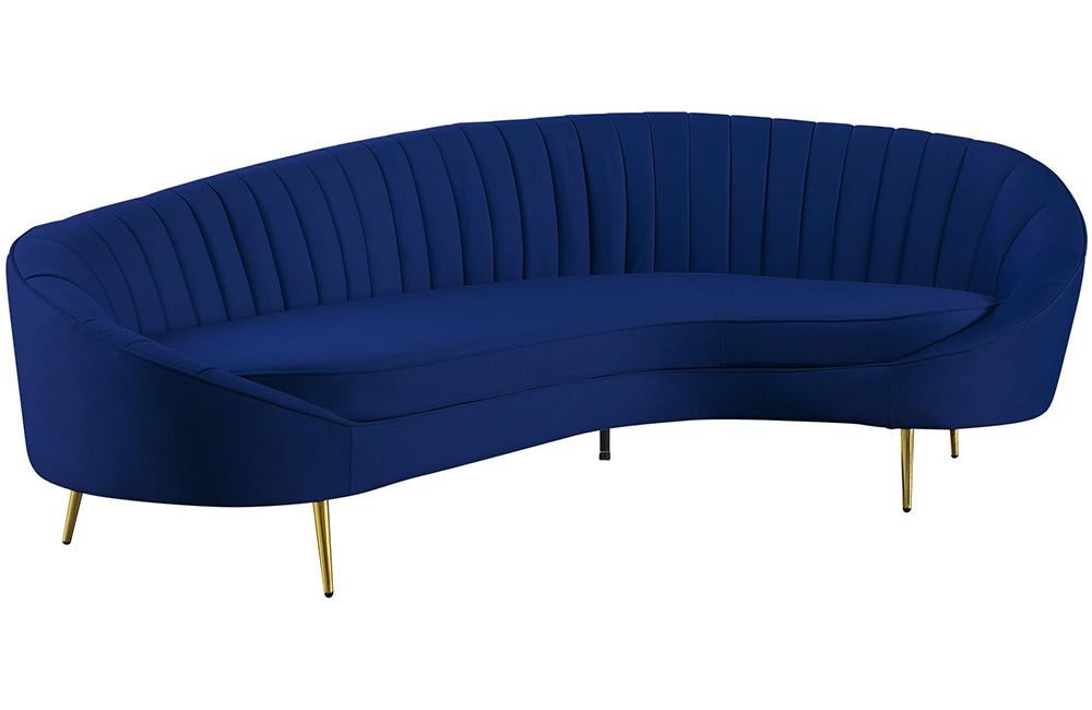Dallas Modern Fabric Sofa Blue Buy (3000) in a modern furniture store Fairfield, NJ Casa