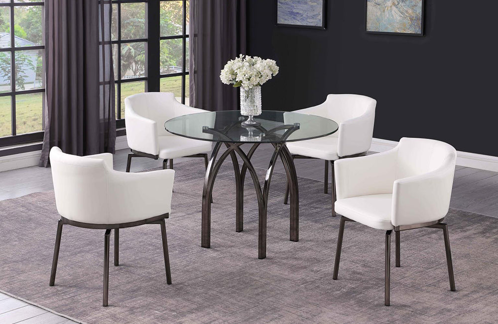 Juliette Dining Table Round | Chintaly – Casa Eleganza Furniture & Mattress