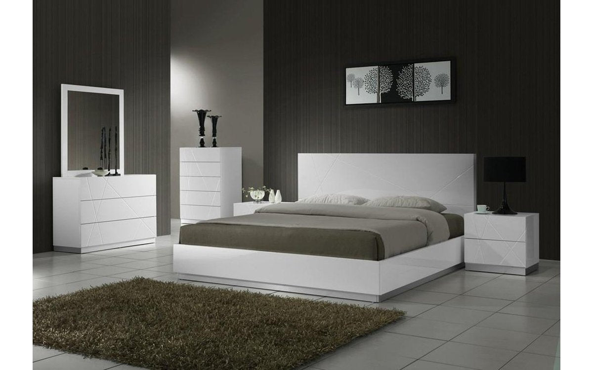 bedroom dresser set white Baylesford Antique And Gray Upholstered Panel Acrylic Finials Coaster Sandy Beach White King
