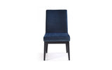 Modrest Wales Modern Blue & Smoked Ash Dining Chair (Set of 2)