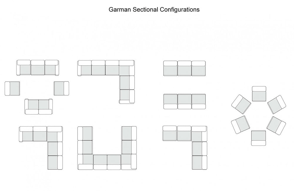Divani Casa Garman Modern Light Grey U Shaped Sectional Sofa Buy (7890) in a modern furniture
