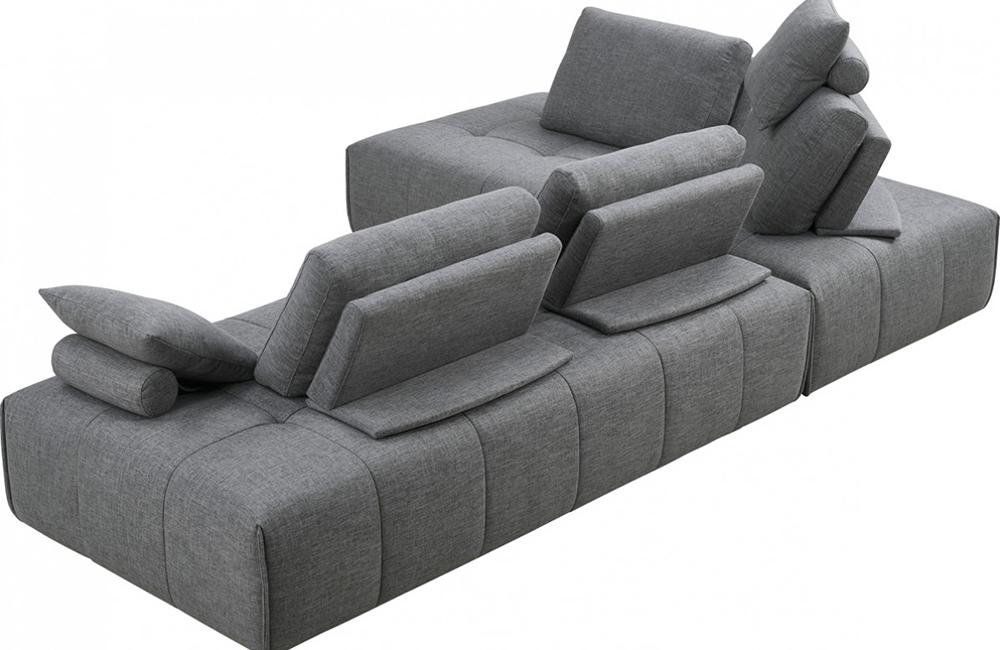 Cadence Modern Grey Fabric Modular Sectional Sofa -Buy ($2140) in a modern  furniture store Fairfield, NJ | Casa Eleganza Furniture & Mattress