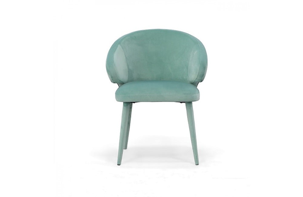 Aqua upholstered 2025 dining chairs