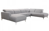 Karen Modern Grey Fabric Sectional Sofa