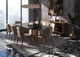 Martell Black Ceramic Dining Room Set