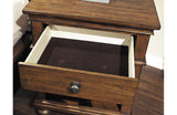 Oxford 1 Drawer Nightstand  Whiskey Brown