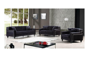 Callie Black sofa set