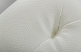 Emiliano Modern White Leatherette Sofa Set