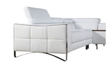 Divani Casa Arles Modern White Leather Sectional Sofa (special order)