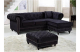 Birdie Black Sectional Sofa