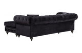 Birdie Black Sectional Sofa