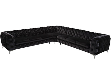 Divani Casa Delilah Modern Fabric Sectional Sofa