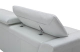 Jayden Modern White Leather Sofa Set