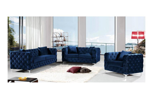 Ebba Navy sofa set