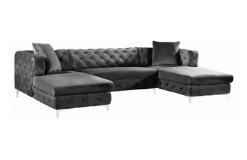 Avri Grey Sectional Sofa