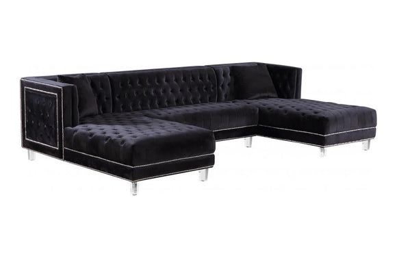Barden Black Sectional Sofa