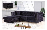 Cady Black Sectional Sofa