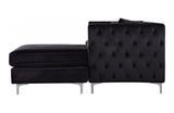 Cady Black Sectional Sofa