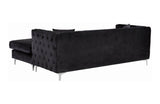 Cady Black Sectional Sofa