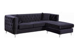 Cady Black Sectional Sofa