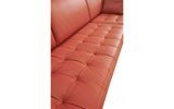 Divani Casa Katie Modern Orange Italian Leather Sectional Sofa