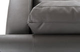 Johnny Modern Black Eco-Leather Sectional Sofa