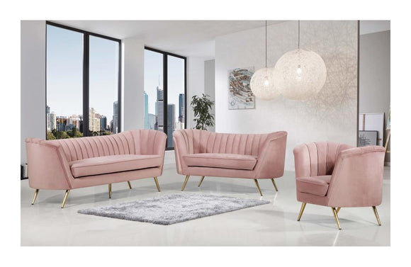 Alura Pink sofa set