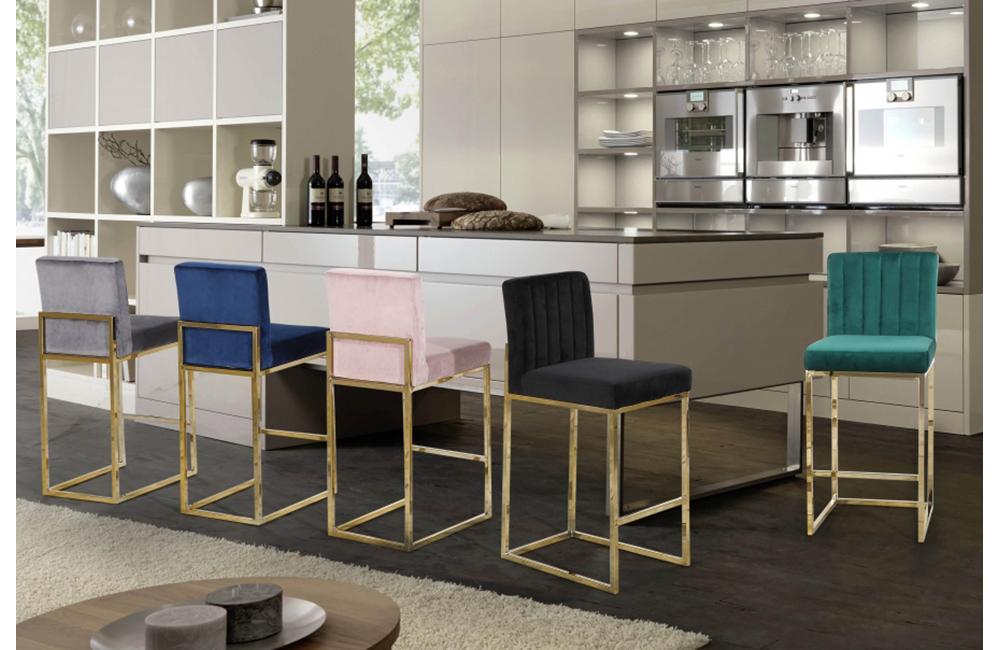 Abrienne Pink Bar Stool