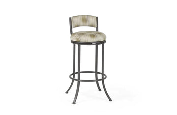 Monaco Swivel Counter Stool Upholstered Back