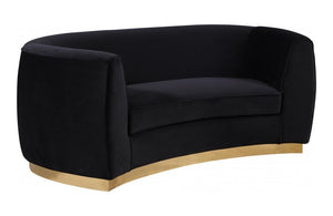 Ximena Black Love Seat