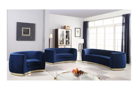 Ximena Navy sofa set