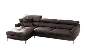 Stefano Brown Leather Sectional Sofa
