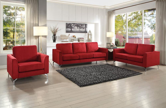 Hannah Red Sofa Set 928 In A