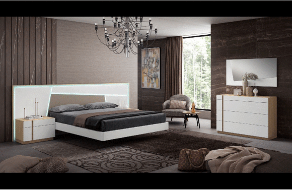 Akron White Modern Bedroom