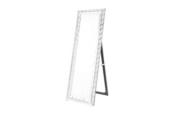 Contemporary Standing Mirror in Clear