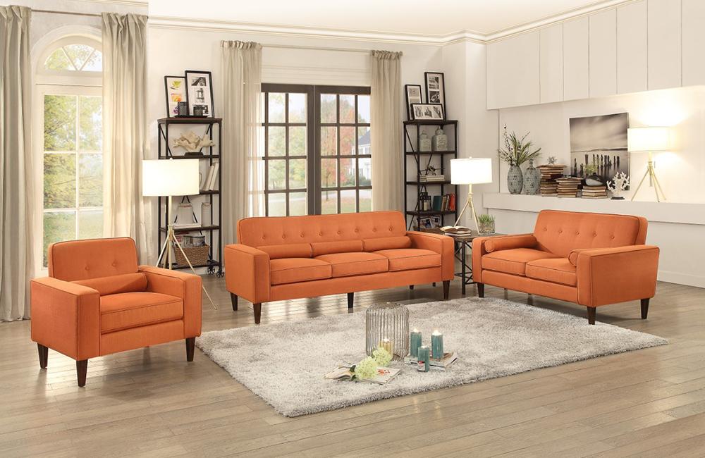Rita Orange Sofa Set 902 In A