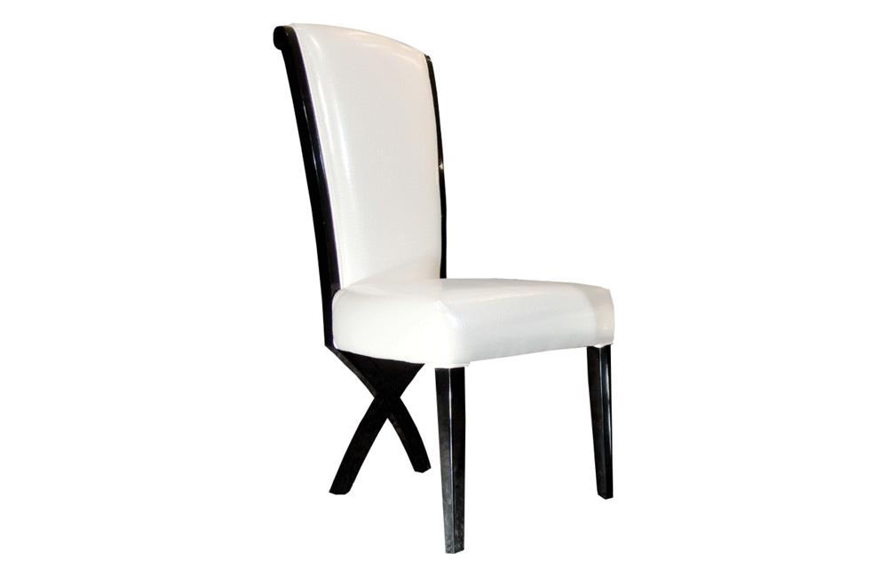 Xena Transitional X-Leg Dining Side Chair