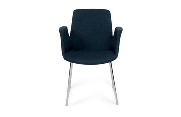 Altair Modern Fabric Dining Chair Blue