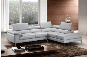 April Premium Leather Sectional Sofa