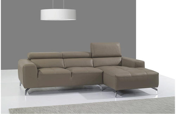 Kolton Premium leather Sectional Sofa Beige