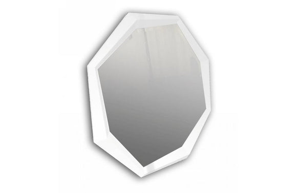 Octagon Modern Mirror White