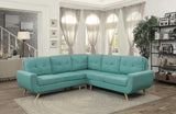 Lewis Teal Sectional Sofa