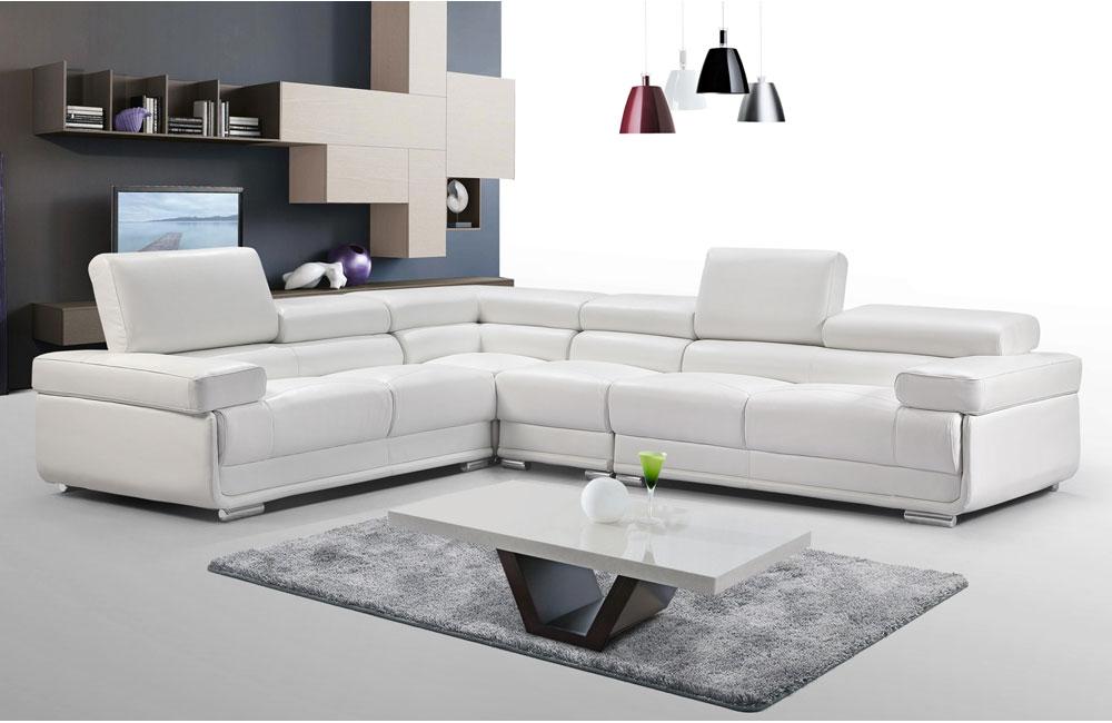 2119 White Sectional Sofa Default