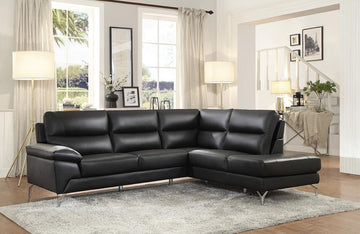 Bromley Black Sectional Sofa